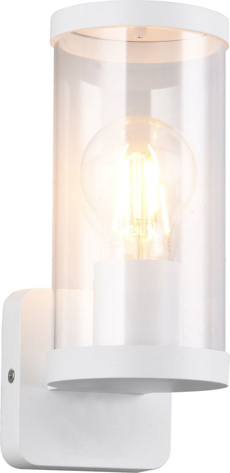 Rl live your light reality bonito - wandlamp - wit mat - excl. 1x e27 4 w - wandmontage - buitenverlichting - ip44