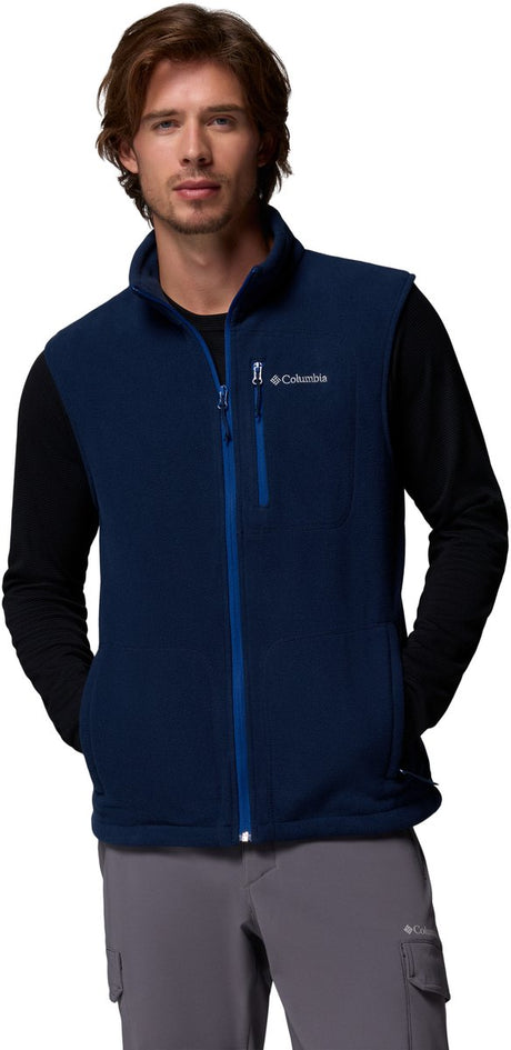 Columbia fast trek™ fleece vest heren outdoorvest - collegiate navy