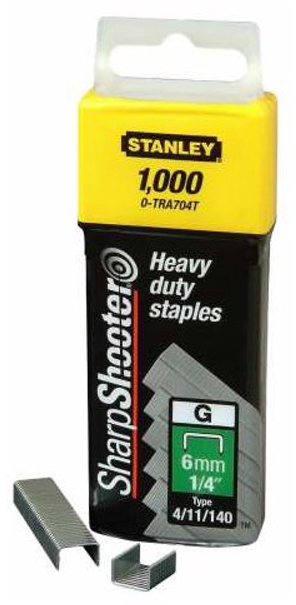 Stanley nieten 10mm type g - 1000 stuks