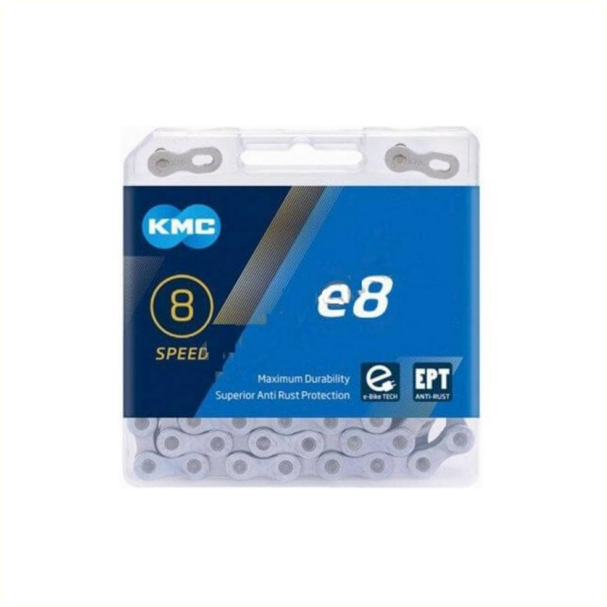 Kmc Ketting 6 7 8 speed E8 EPT 122 schakels zilver