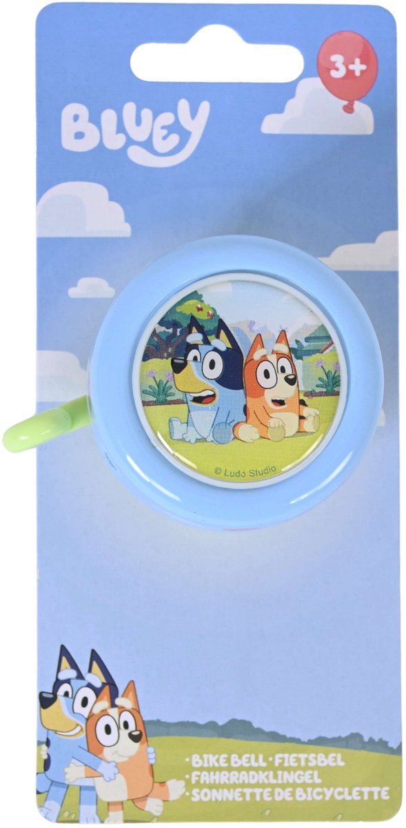 Volare bluey fietsbel - jongens - blauw