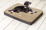 Sun garden buddy orthopedisch hondenkussen 72x50x8cm beige donkerbuin