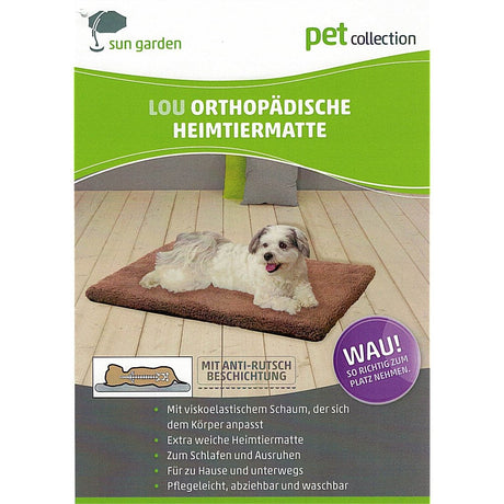 Sun garden lou orthopedisch hondenkussen 80x55x5cm antraciet