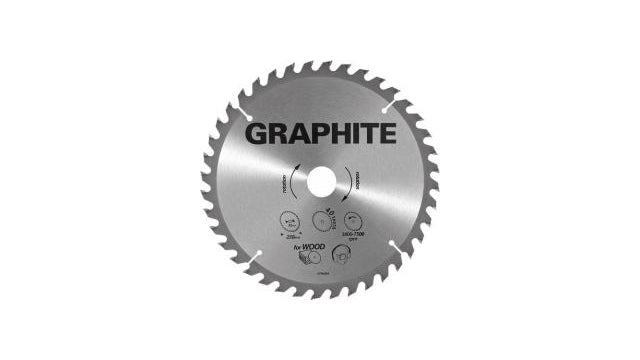 Graphite Graphite Circelzaagblad Voor Hout 255mm Asgat 30mm Tanden 40 Dikte 3,2 Vulringen 16 20 25 TCT