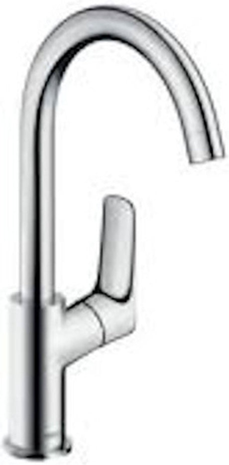 Hansgrohe logis - wastafelmengkraan - ééngreeps bediening - zonder waste - 210mm - draaibare uitloop - chroom