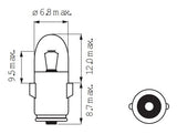 Bosma lamp 6v 1.2w ba7s