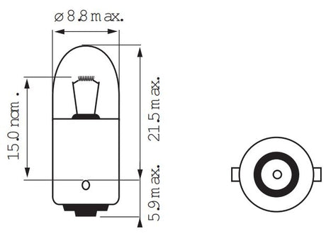 Bosma Lamp 6V-5W BA9S