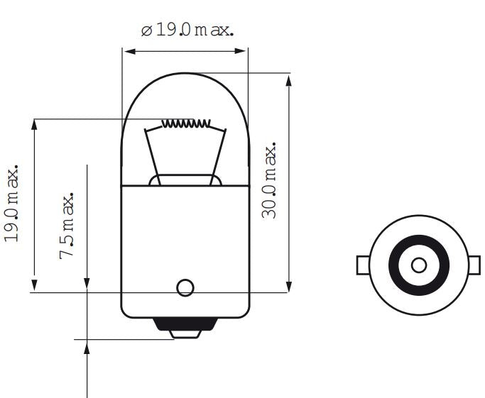 Bosma lamp 6v-5w ba15s