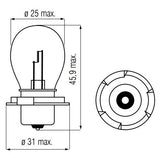 Bosma lamp 12v-15w p26s