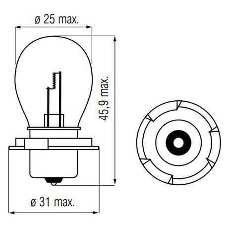 Bosma Lamp 6V-20W P26S