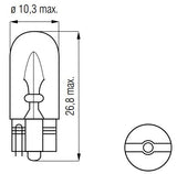 Bosma Lamp 12V-3W WEDGE T10