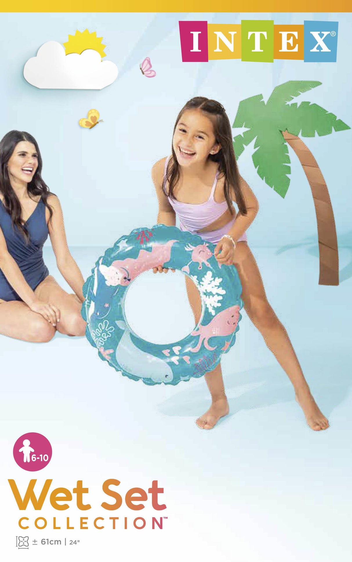 Intex zwemband 61cm vrolijke print