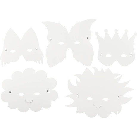 Creativ company https: www.cchobby.nl fantasiemaskers-inclusief-elastiek-h-15-20-cm-230-gr-wit-5-stuk-1-doos