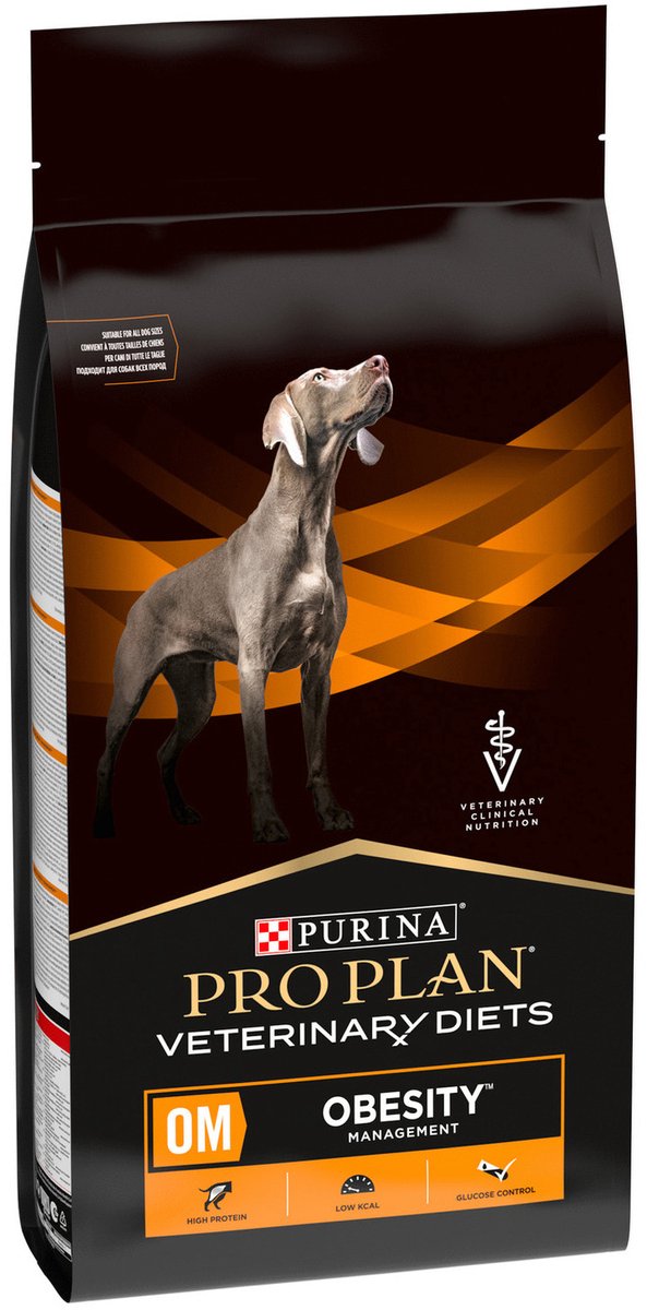 Pro plan veterinary diets canine om obesity management - hondenvoer - 3 kg