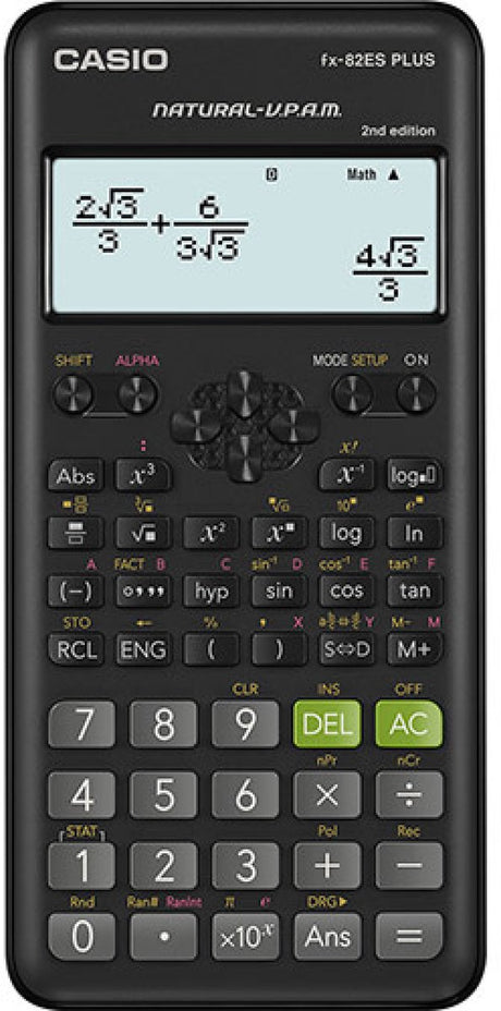Casio fx-82es plus 2nd edition - wetenschappelijke rekenmachin