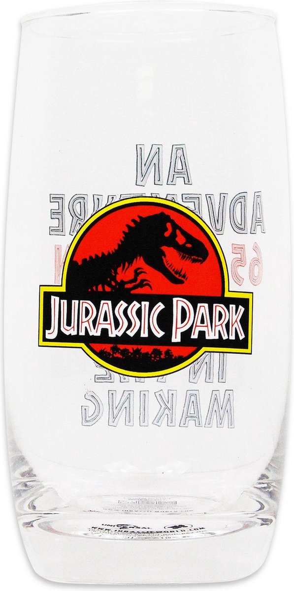 Half moon bay jurassic park - drinkglas - transparant met opdruk - 450ml