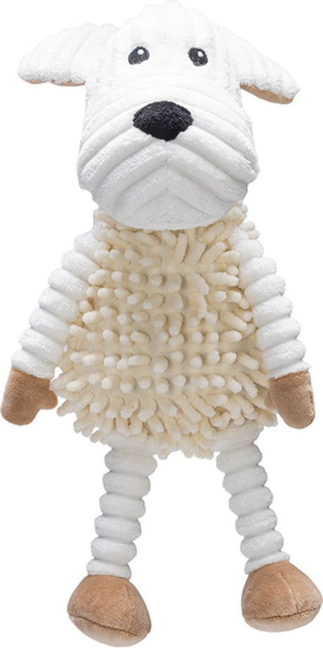Beeztees eco hondenknuffel muis onne - hondenspeelgoed - fleece - zonder piep - 36x30 cm