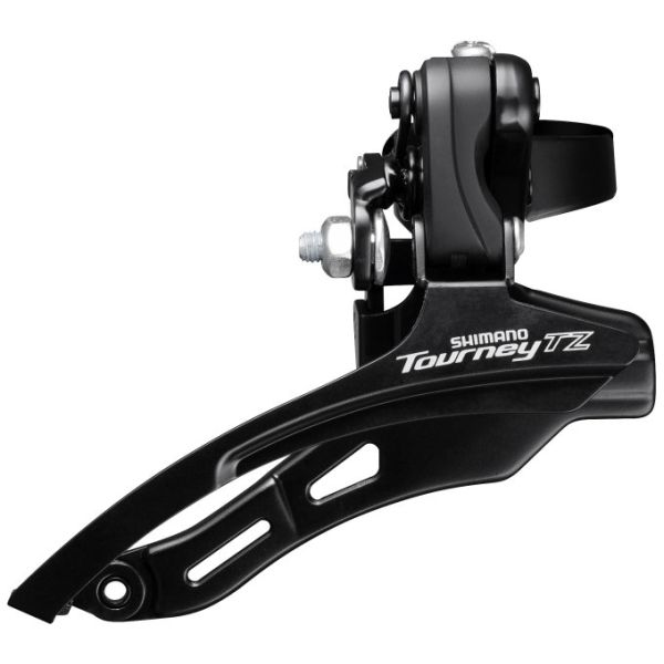 Shimano voorderailleur tourney tz fd-tz500 - 6 7 speed - down swing - top pull - hoge klem ø28,6 mm - 42t