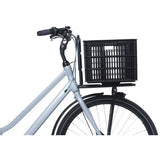 Basil fietskrat l gerecycled kunststof mik 40 liter - zwart