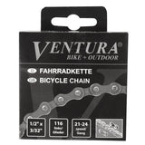 Ventura ketting 8 speed 1 2 x 3 32 116 schakels - inclusief sluitschakel