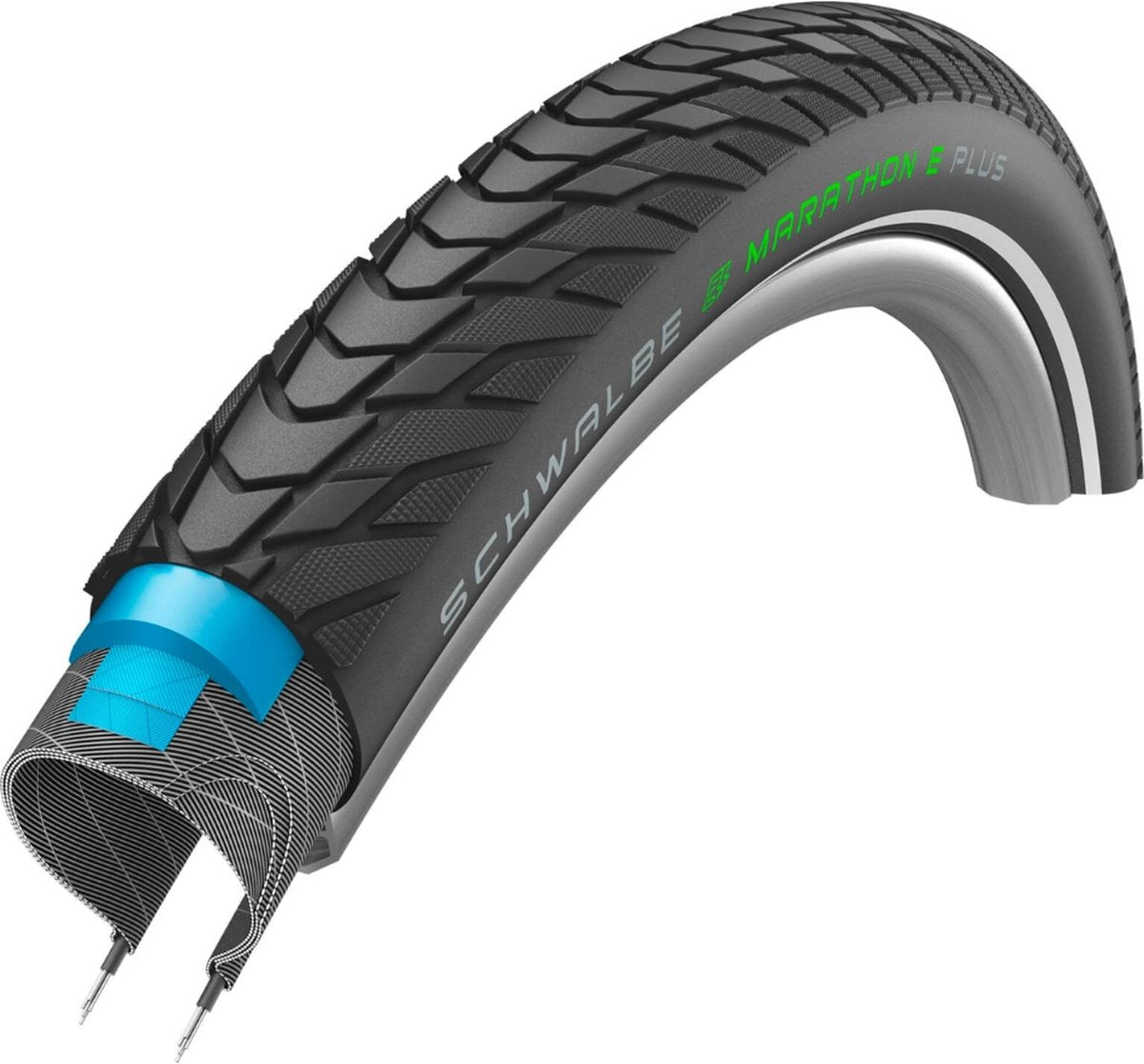 Buitenband Schwalbe Marathon E-Plus Performance Line 28 x 2.00 50-622 mm - zwart met reflectie