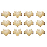 We r makers • charm staples heart gold 12pcs