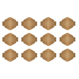 We r makers • charm staples hexagon with knot emboss copper 12pcs