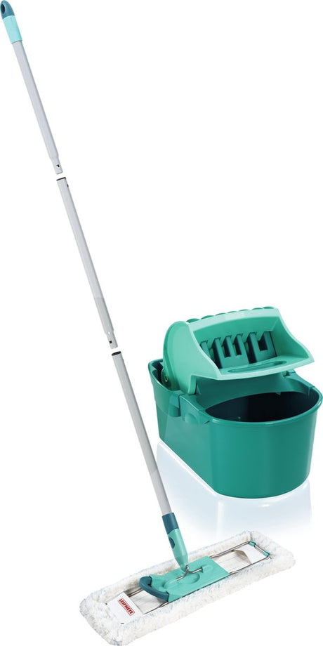 Leifheit profi vloerwisser xl - micro duo vloerdoek - compleet compact systeem- 42 cm wisbreedte - 8l emmer