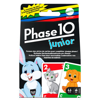 Mattel games spel phase 10 junior - kaartspel | 2 stuks