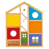 Hape poppenhuis vier seizoenen - volledig ingericht houten poppenhuis met 36 onderdelen, 3 jaar+