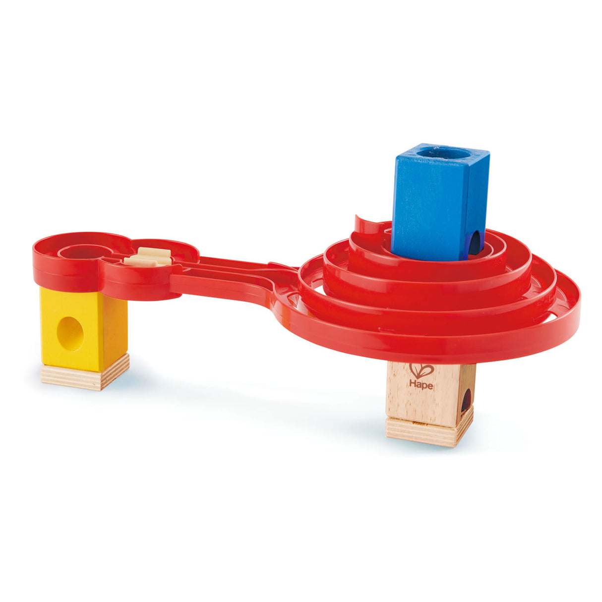 Hape double-sided spiral twist knikkerbaan. 9dlg.