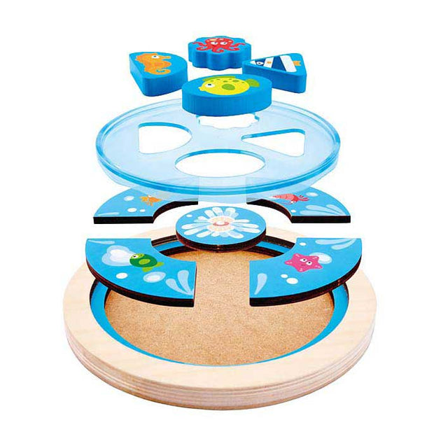 Hape onderwaterwereld vormenpuzzel