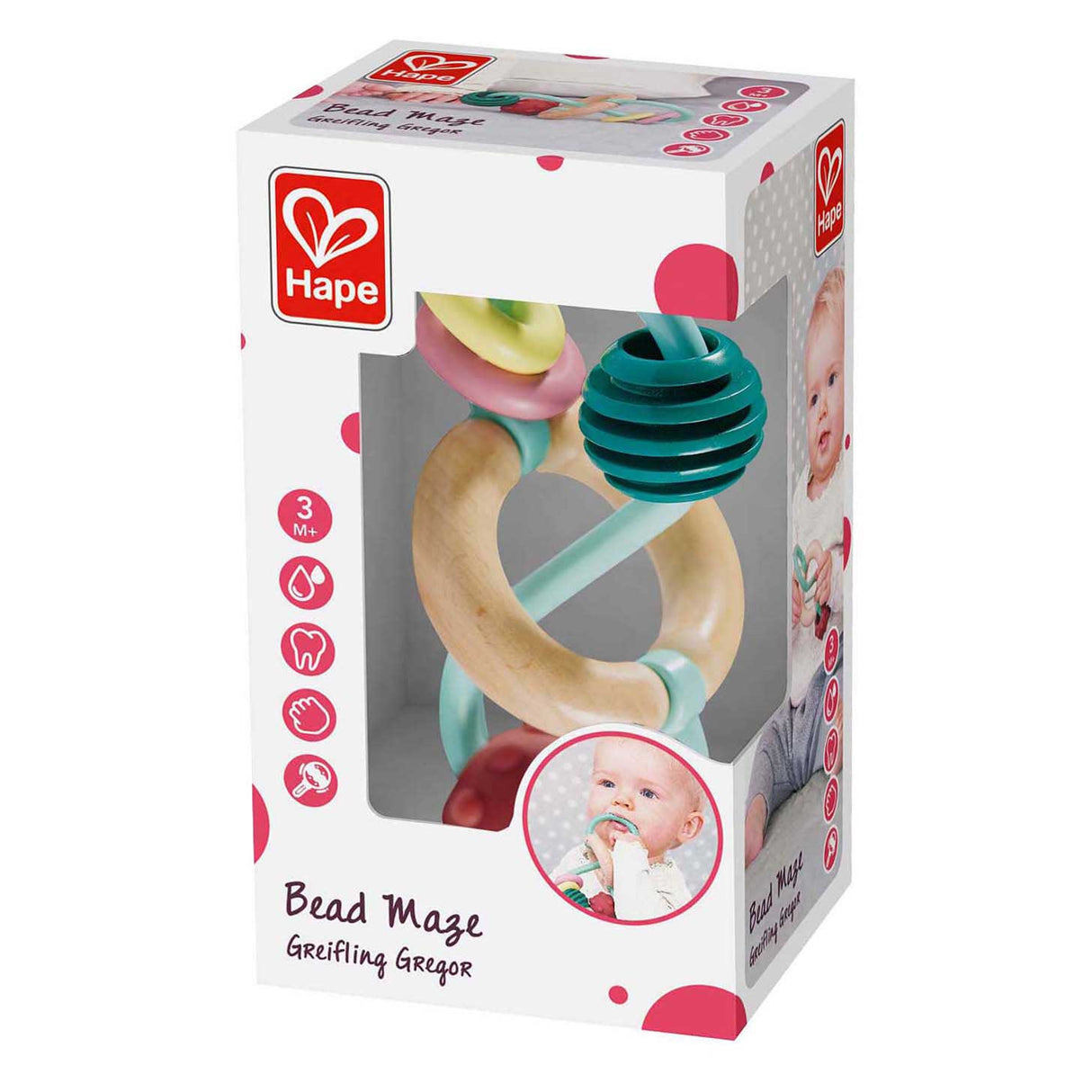 Hape infinity bijtring met kralen