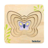 Beleduc houten lagenpuzzel vlinder