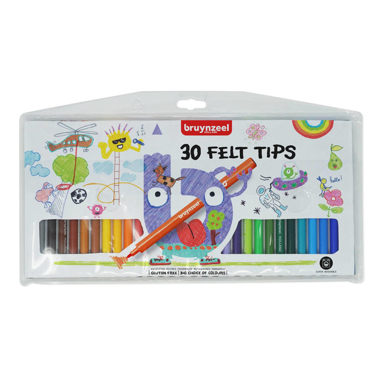 Bruynzeel viltstiften 30 felt tips