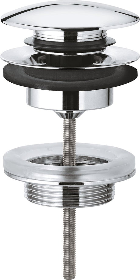Grohe klikwaste afvoerplug - 5 4 inch - push-to-open - chroom