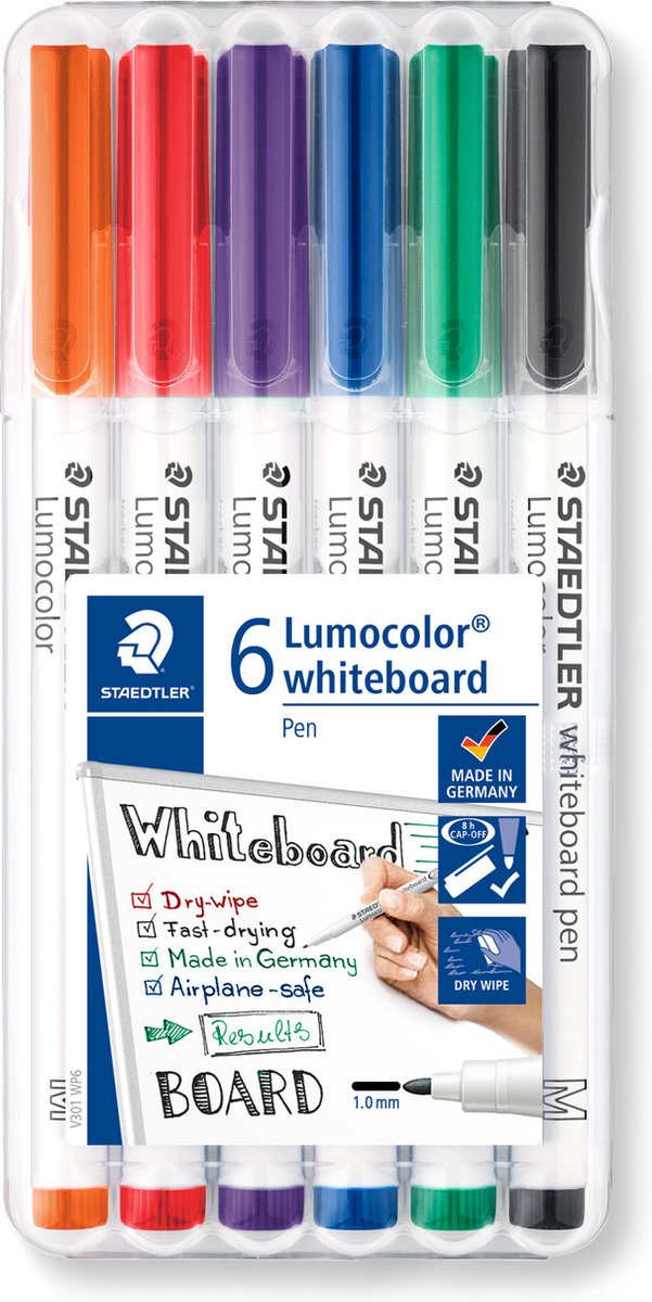 Staedtler lumocolor whiteboard pen - box 6 st