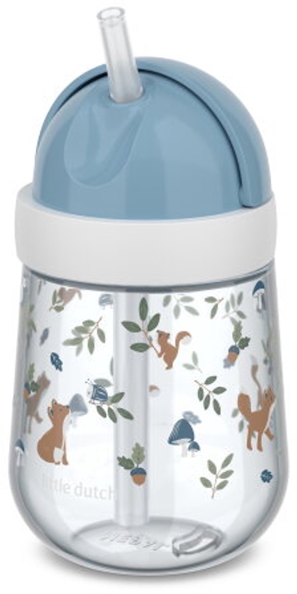 Mepal mio rietjesbeker little dutch - 300 ml - makkelijk vast te houden - kinderservies - forest friends