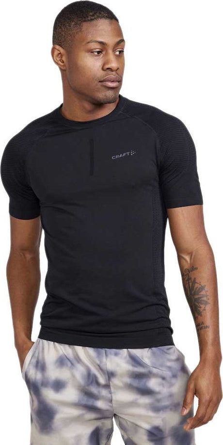 Craft adv cool intensity ss tee m heren thermoshirt - zwart