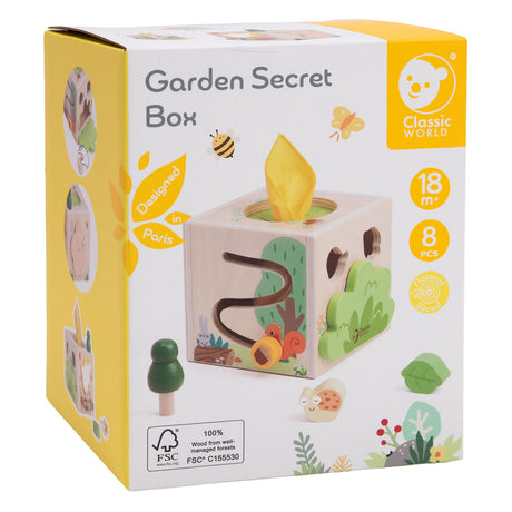 Classic world houten speelgoedkist garden secret