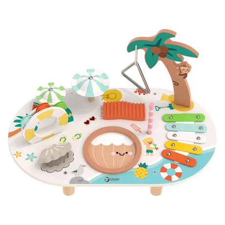 Classic world houten muziek tafel - strand