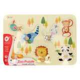 Classic World World Houten Noppenpuzzel Wilde Dieren, 7st.