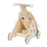 Classic world houten baby loopwagen - educatief speelgoed multicolor.