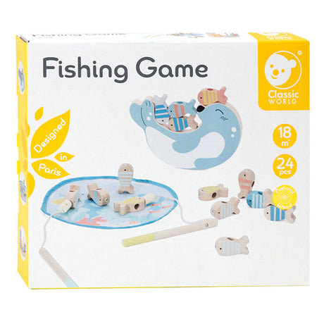 Classic World World World Houten Visspel Zeehond, 24dlg.