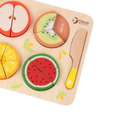 Classic World World World Houten Fruit Puzzel Breuken, 22dlg.