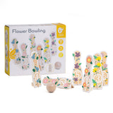 Classic World World Houten Bowlingset Bloemen, 14dlg,