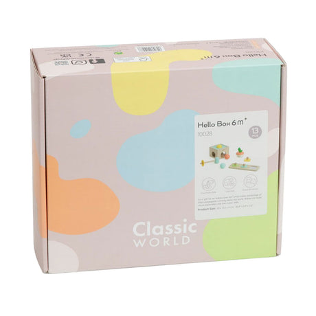 Classic world houten speelgoed box baby 6-12 maanden educatief.