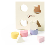 Lobbes speelgoed bv classic world wooden shape sorter for children 10 pcs. - uni