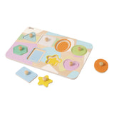 Classic World World Houten Noppelpuzzel Vormen, 8st.