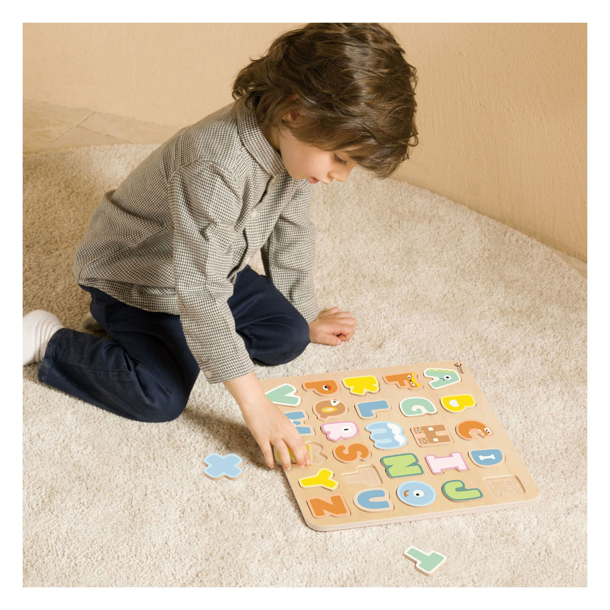 Classic World World Houten Alfabet Puzzel, 27st.